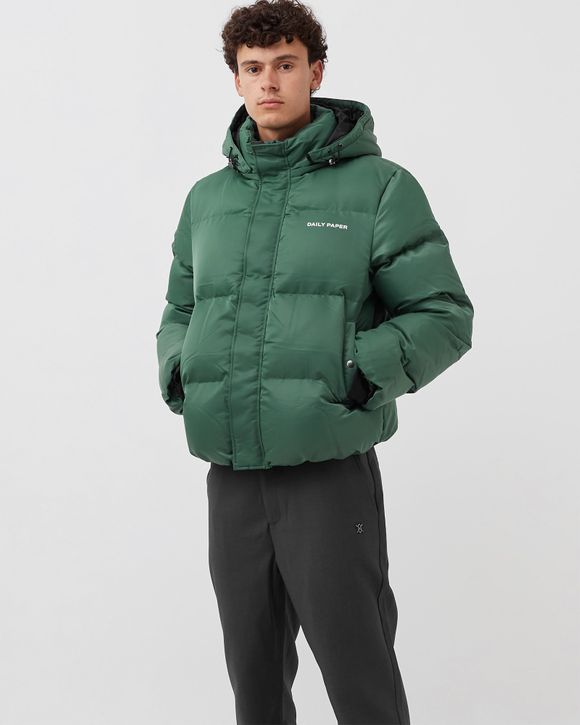 epuffa down jacket - green pin