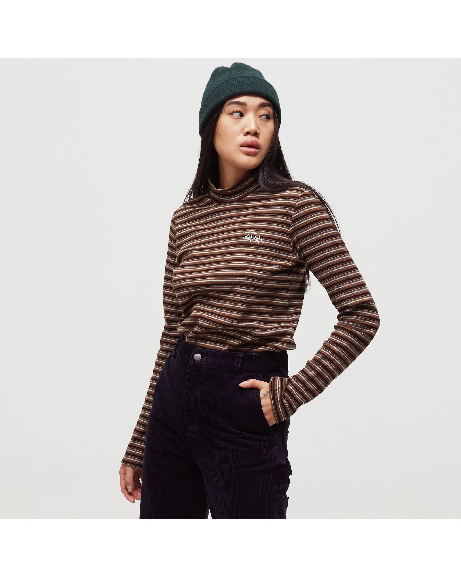 WMNS TORO STRIPE TURTLENECK