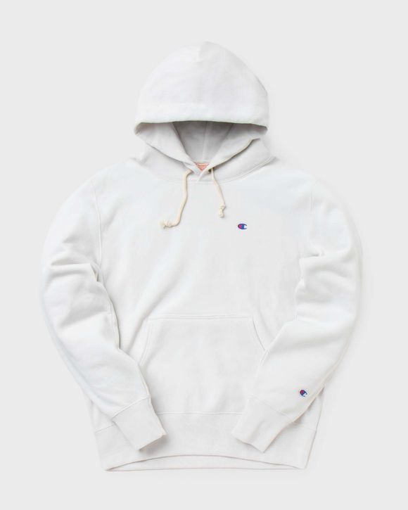 Champion rev weave hoodie hot sale white