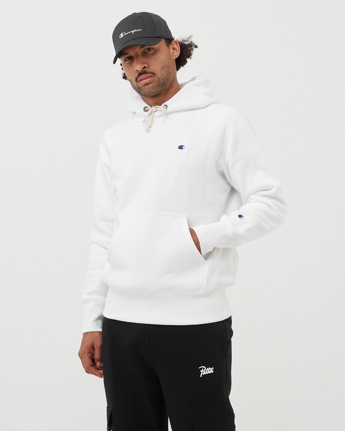 CHAMPION REVERSE WEAVE HOODIE White | BSTN Store