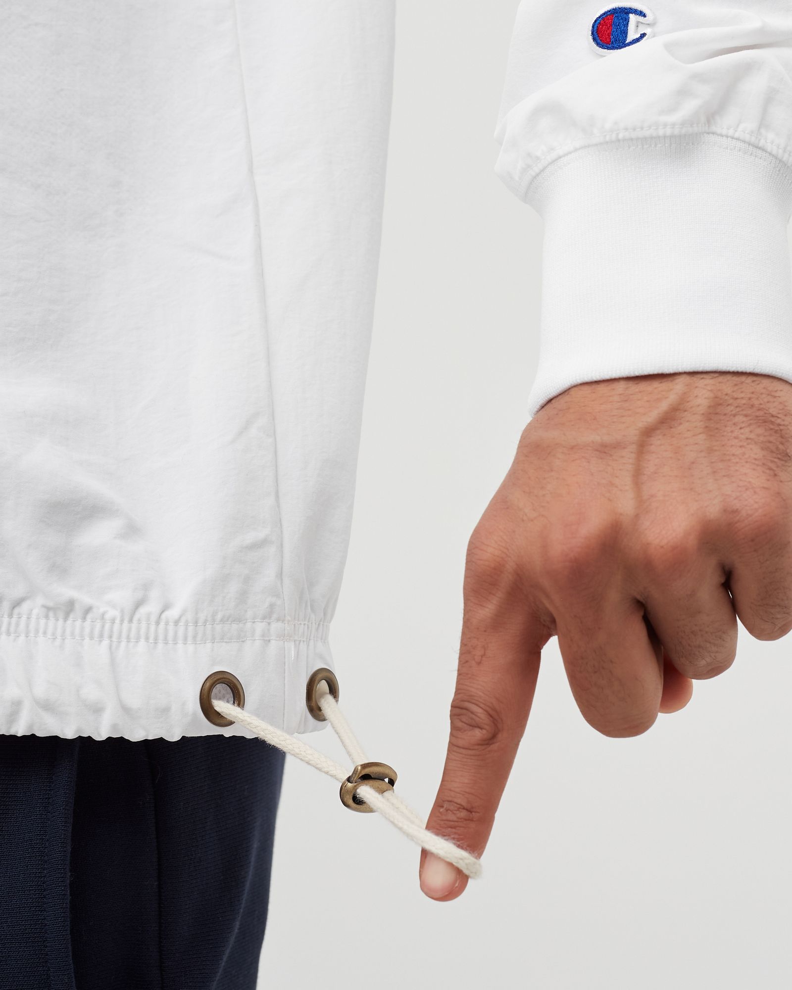 HALF ZIP-UP REVERSE WEAVE SWEATSHIRT