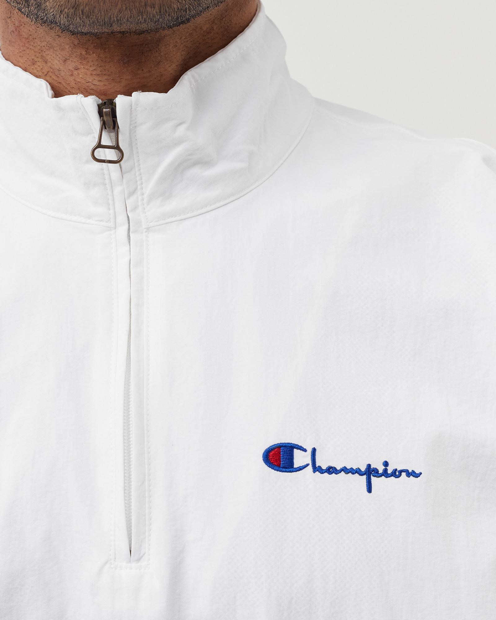 HALF ZIP-UP REVERSE WEAVE SWEATSHIRT