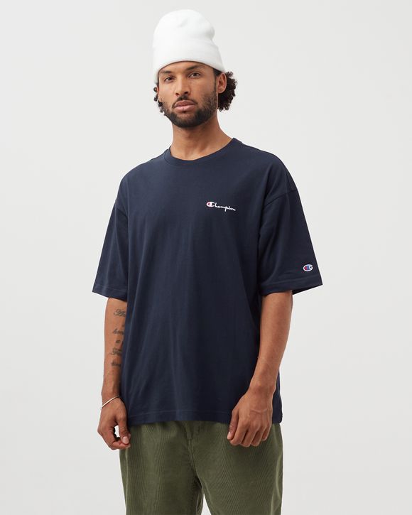 Champion script outlet tee navy