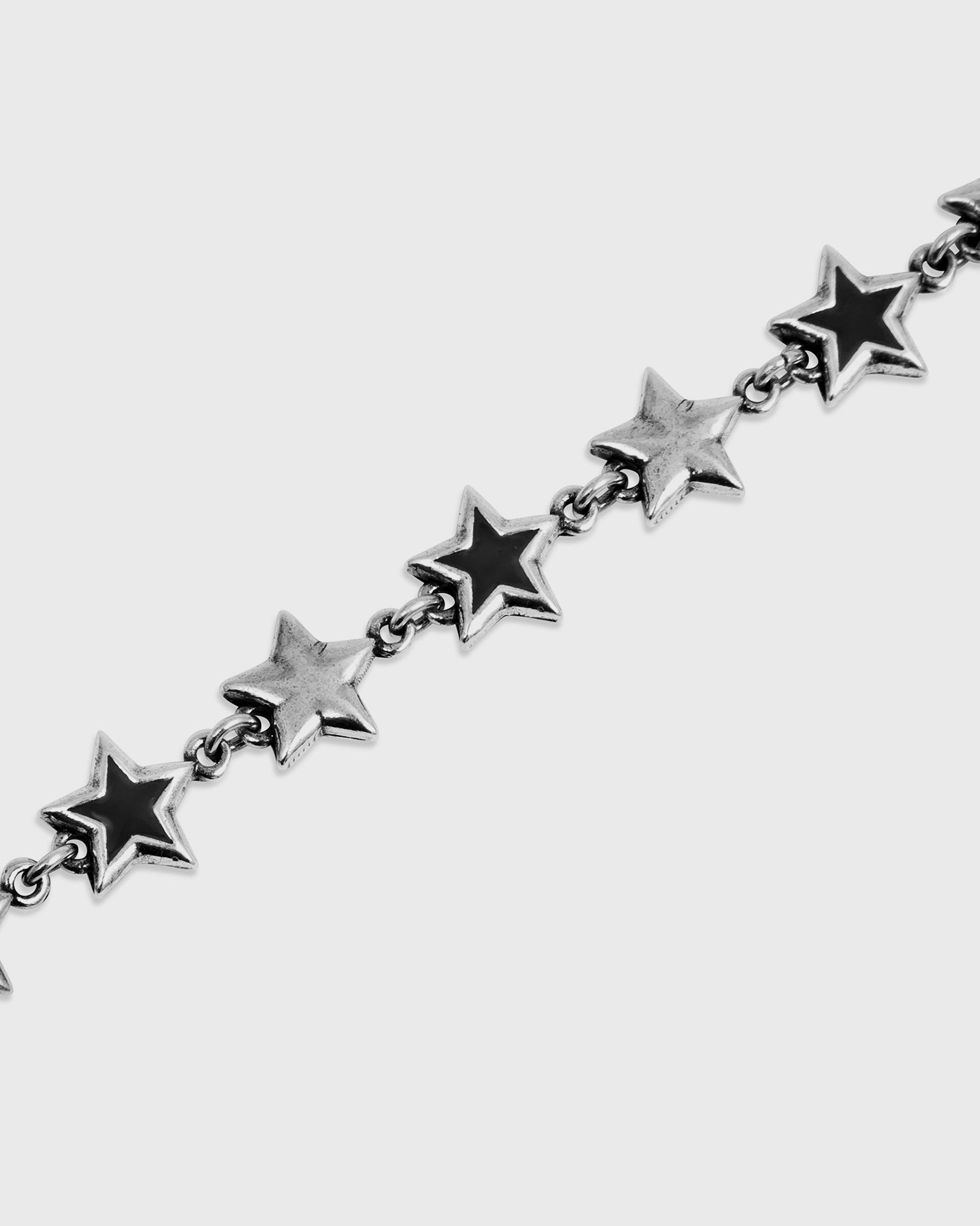 Black Enameled Stars Bracelet