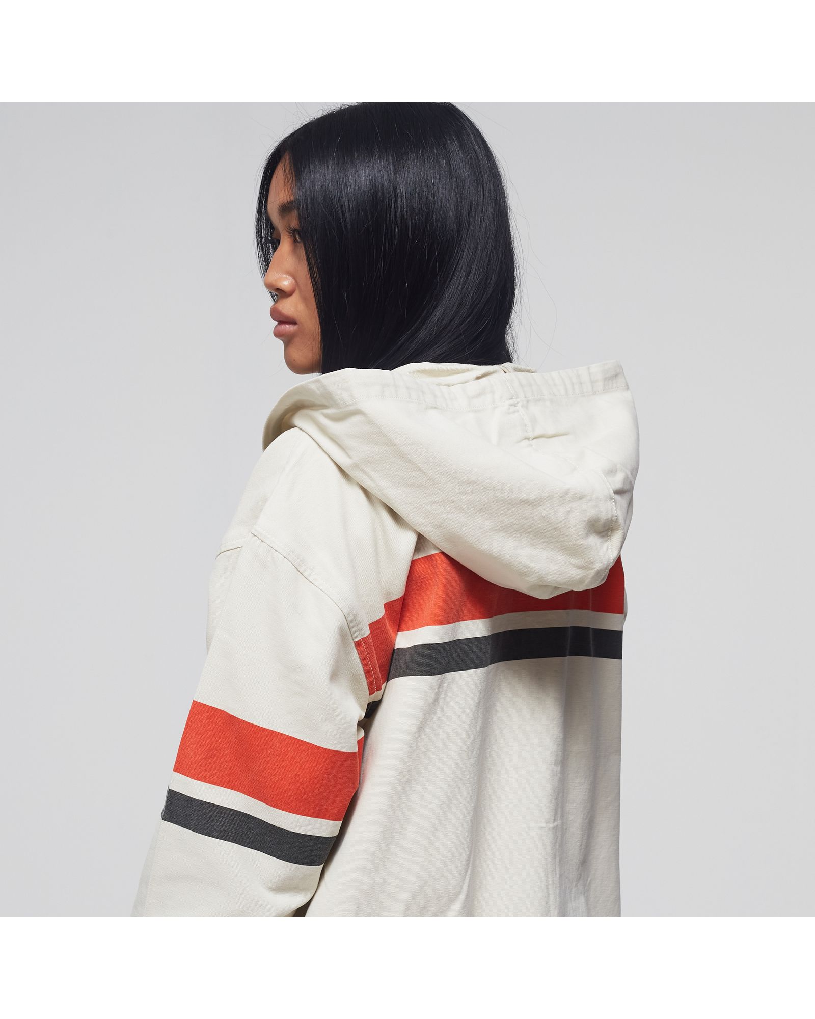 WMNS Printed Stripe Hood Jacket