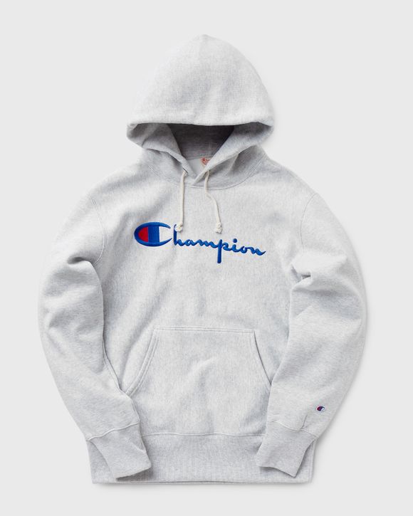 Champion script on sale reverse weave hoodie