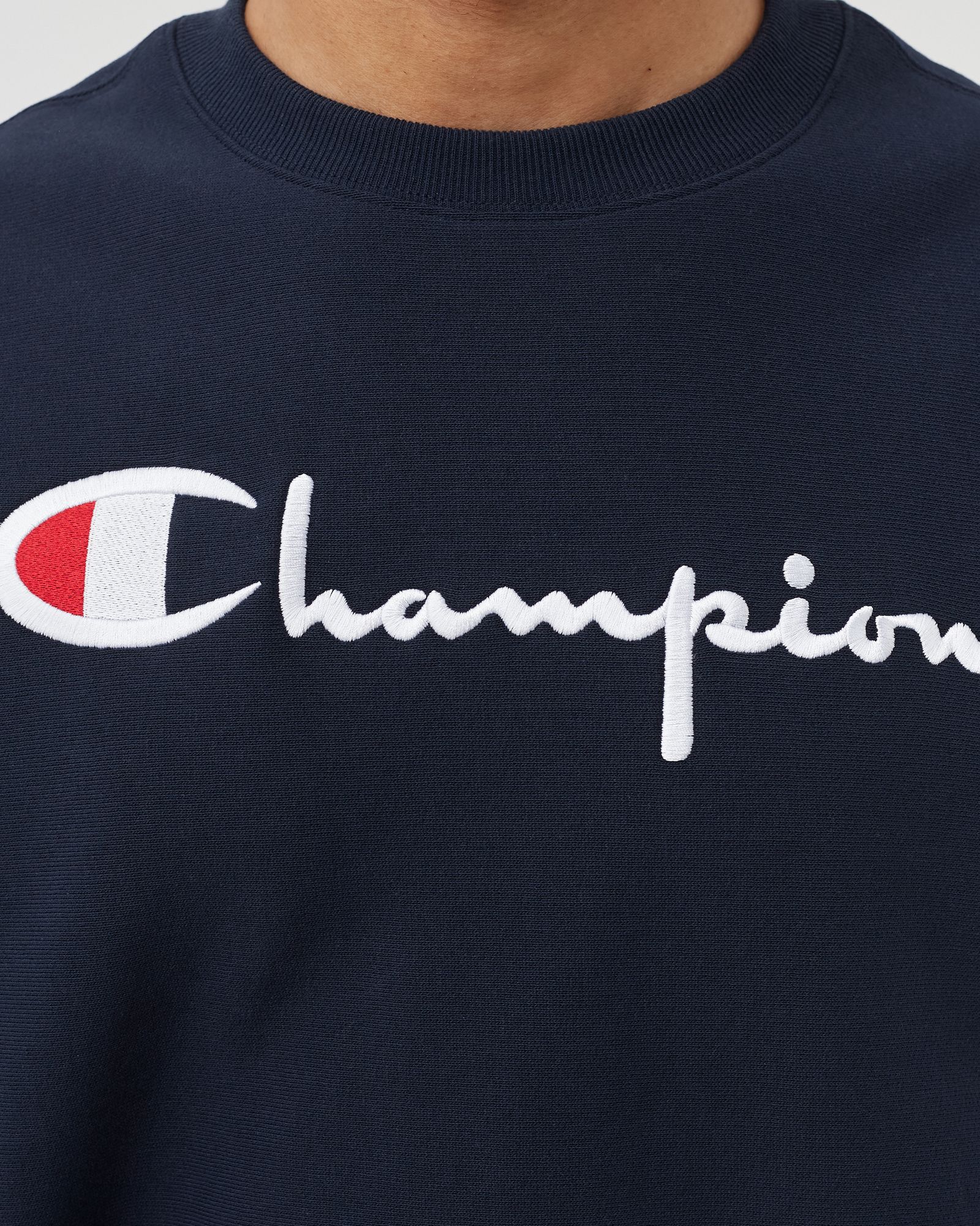 SCRIPT LOGO REVERSE WEAVE SWEATSHIRT