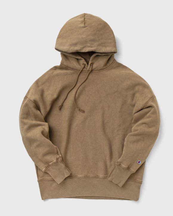 Tan champion reverse online weave hoodie