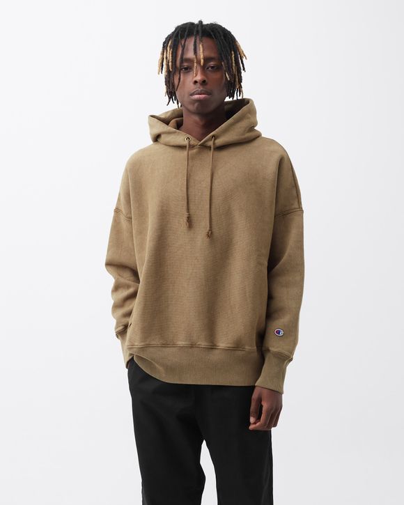 Champion reverse weave hoodie tan hot sale