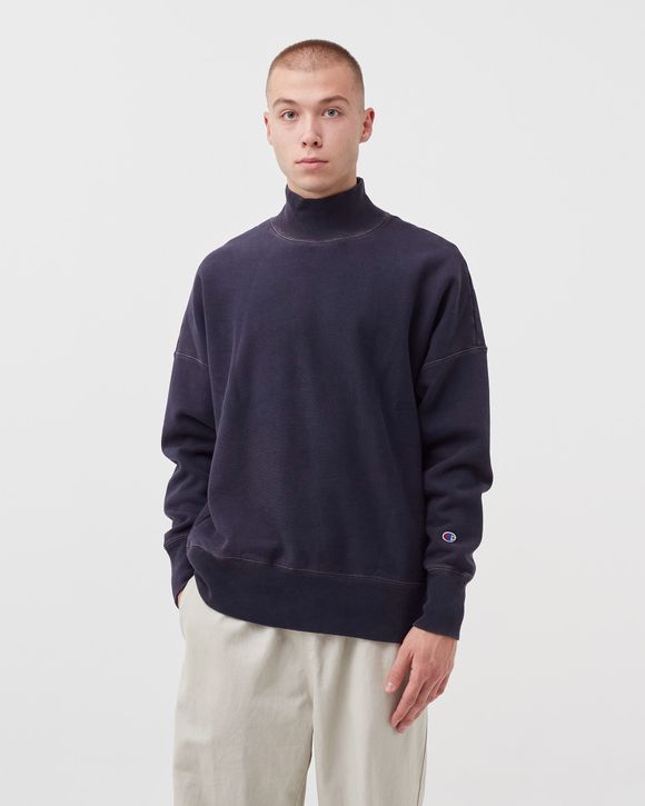 CHAMPION REVERSE WEAVE High Neck Sweatshirt Blue NNY