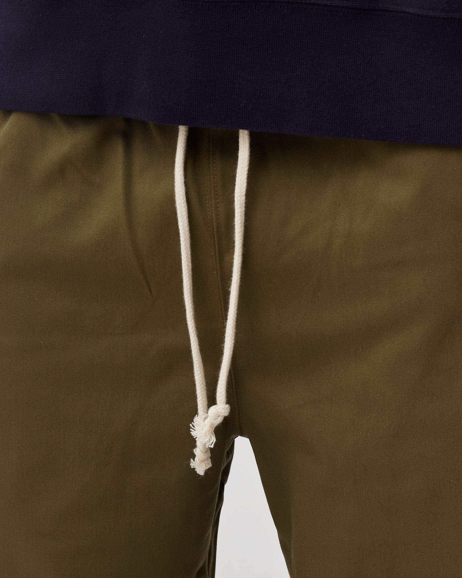 Reverse Weave Straight Hem Pants