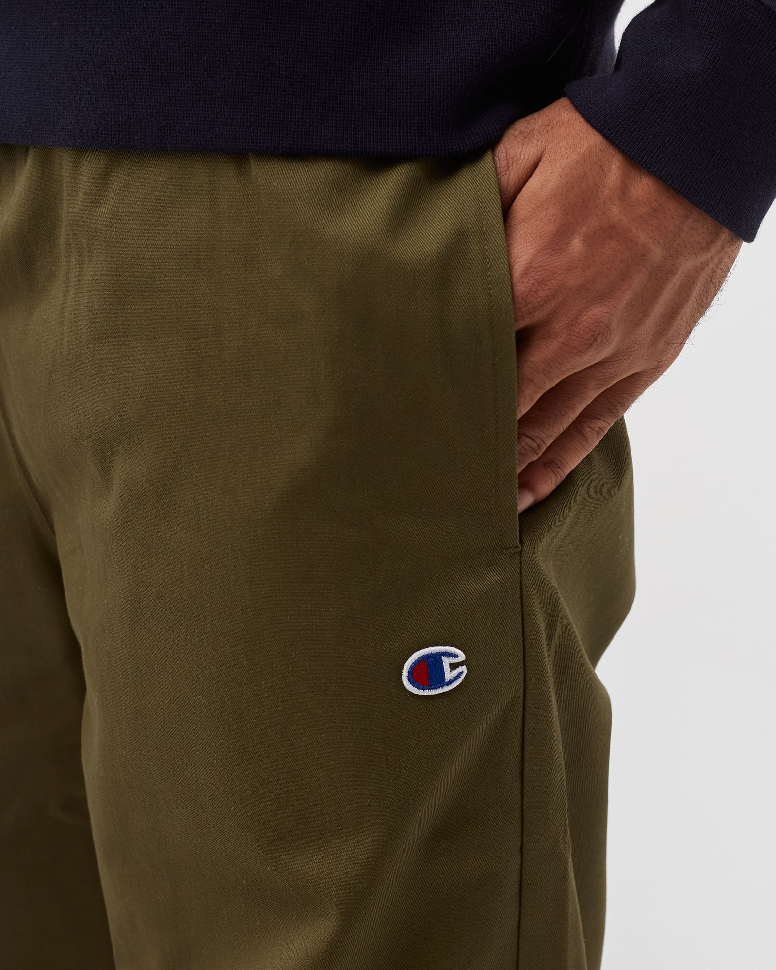 Reverse Weave Straight Hem Pants