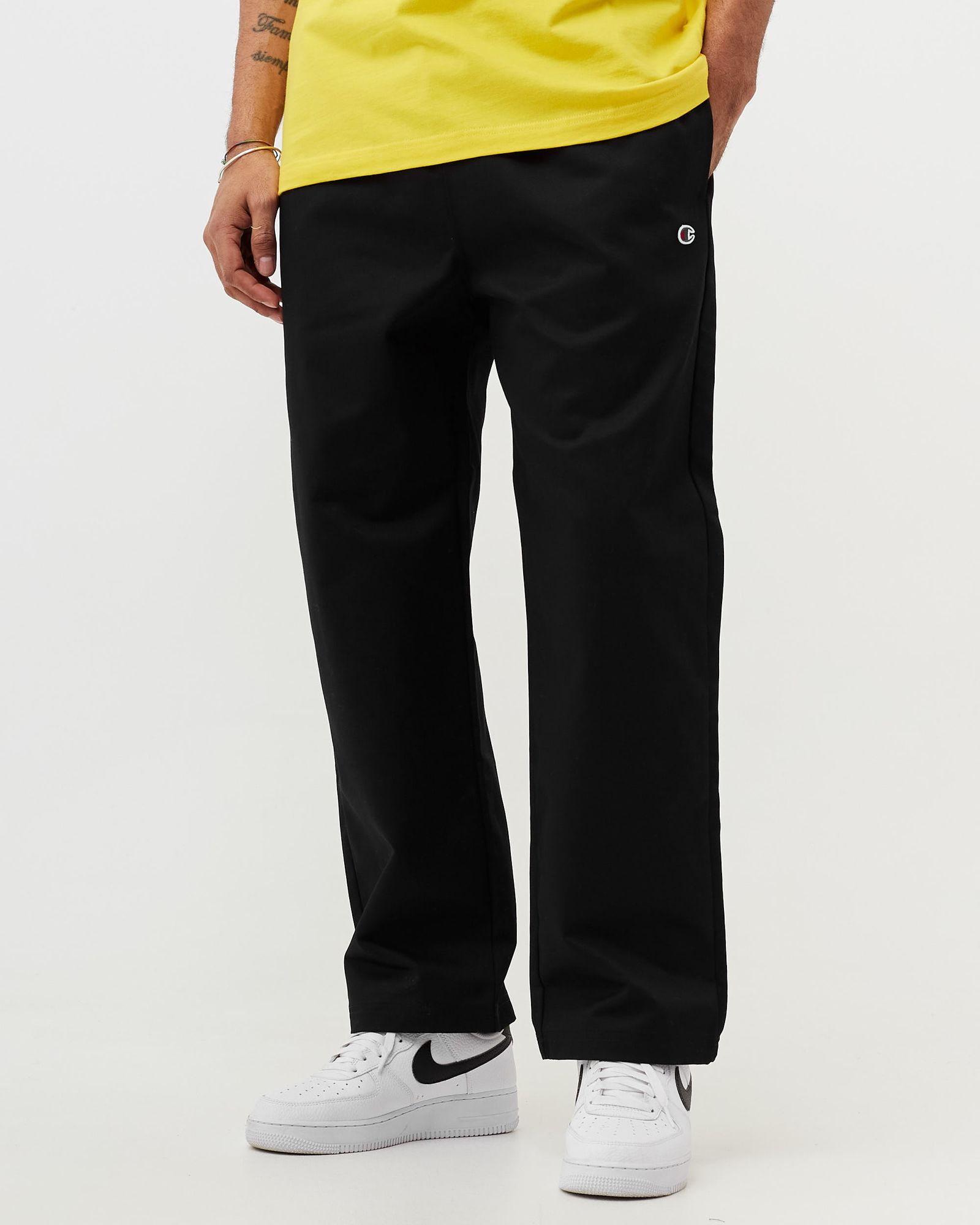 Reverse Weave Straight Hem Pants