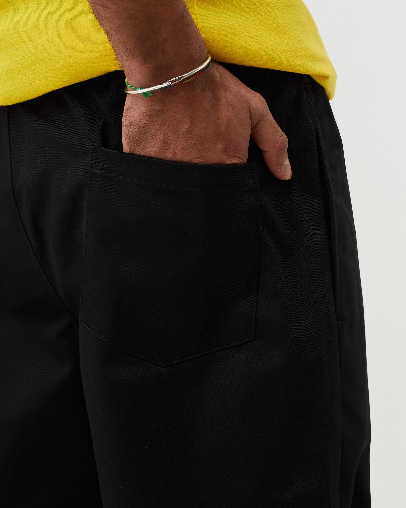 Reverse Weave Straight Hem Pants