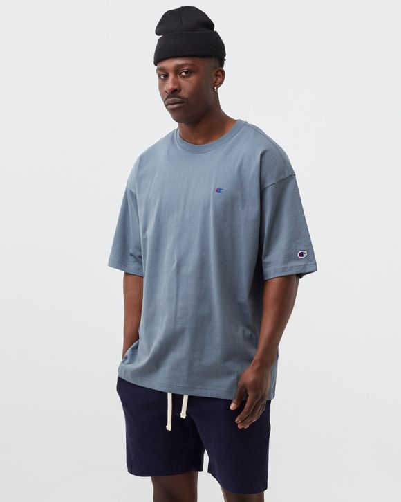 CHAMPION Weave Crewneck T-Shirt Blue BSTN