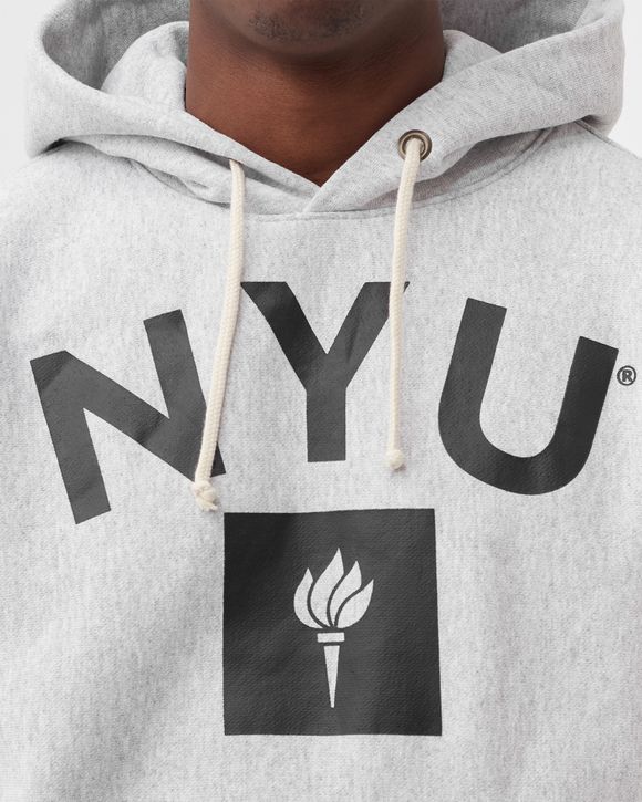 CHAMPION Authentic College Hoodie 'NYU' Grey | BSTN Store