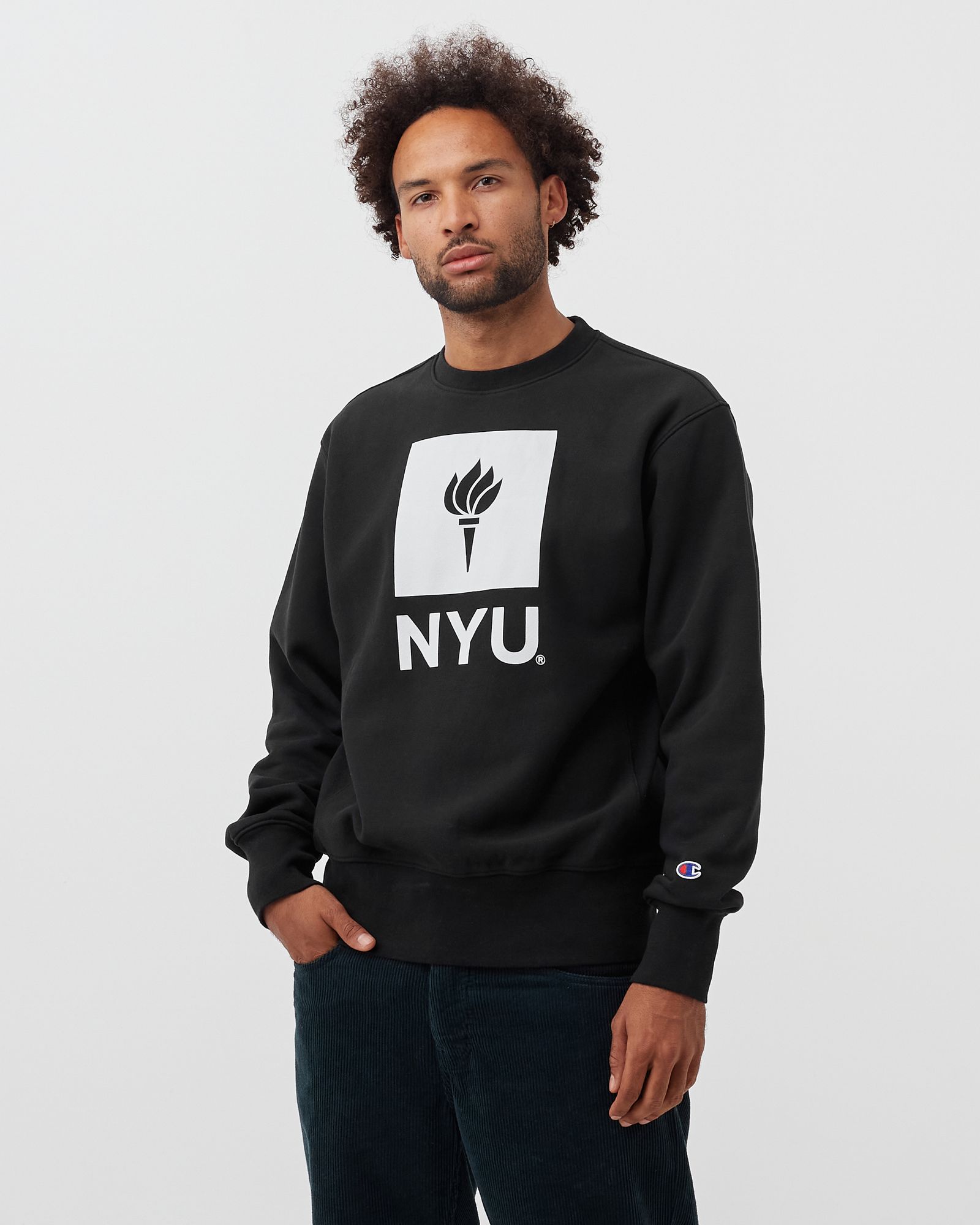 Authentic College Crewneck Sweatshirt 'NYU'