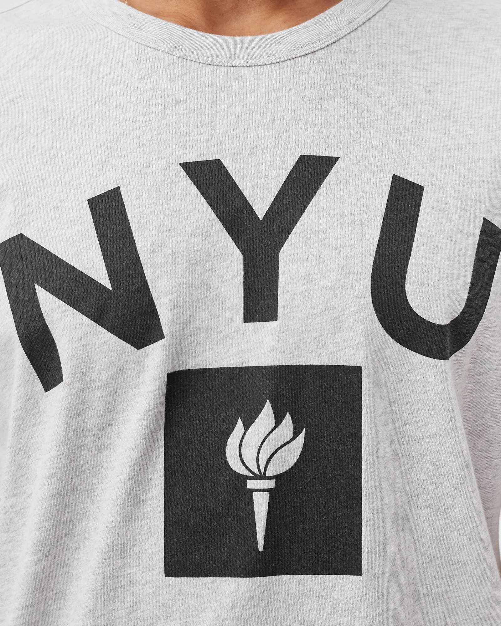 Authentic College Crewneck Tee 'NYU'