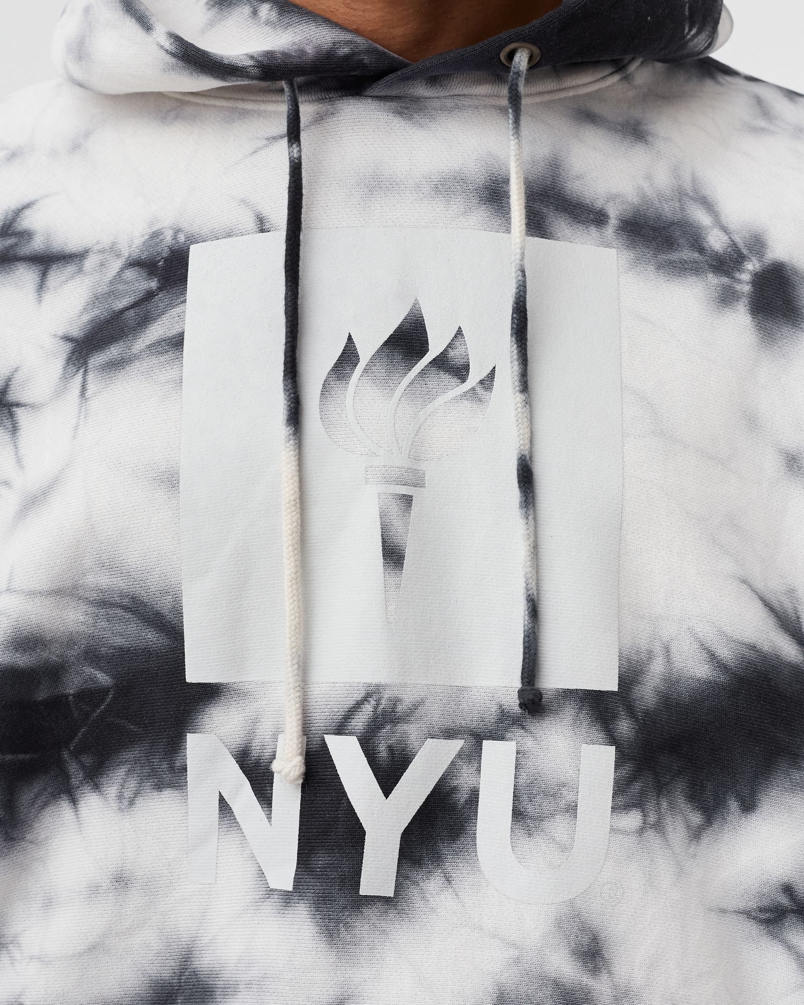Authentic Tie Dye College Hoodie 'NYU'