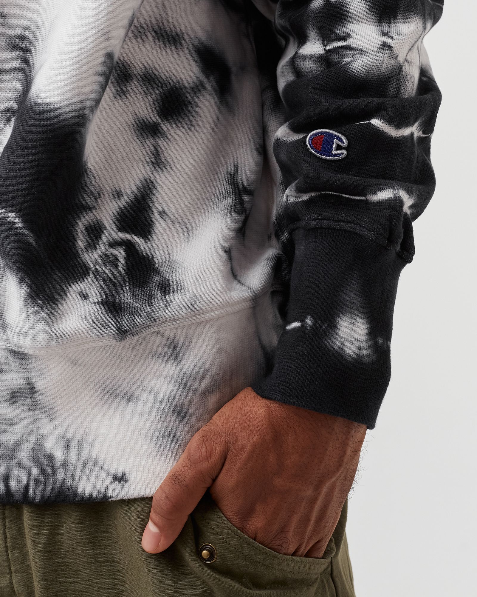 Authentic Tie Dye College Crewneck Sweatshirt 'NYU'