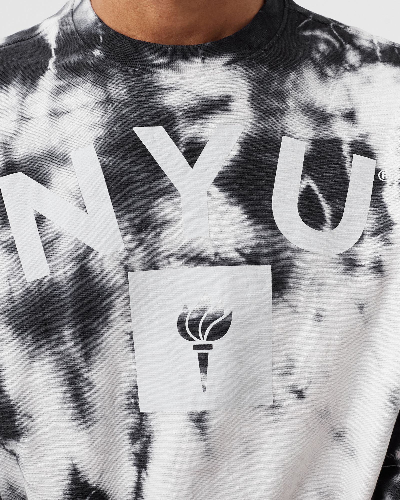 Authentic Tie Dye College Crewneck Sweatshirt 'NYU'