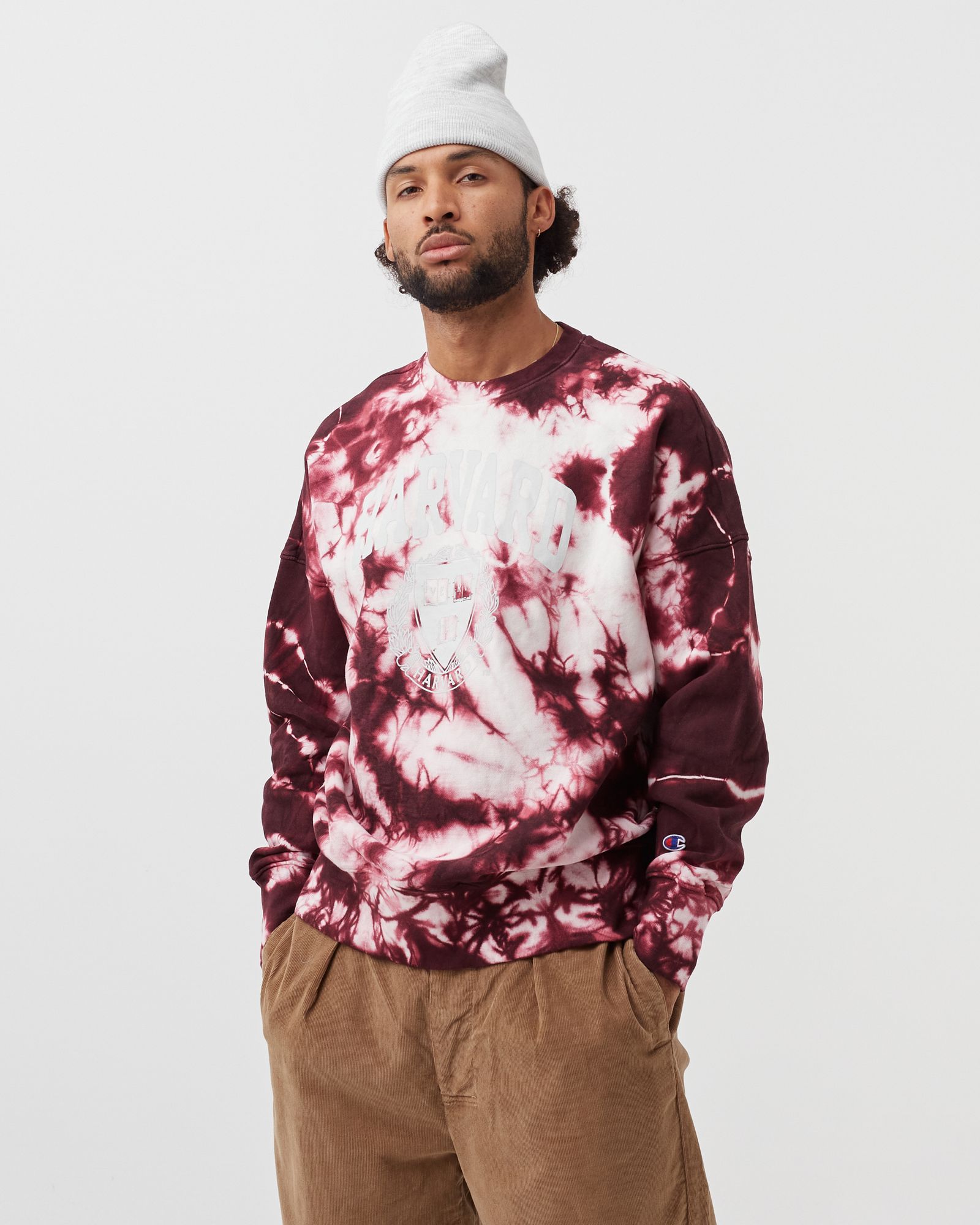 Authentic Tie Dye College Crewneck Sweatshirt
