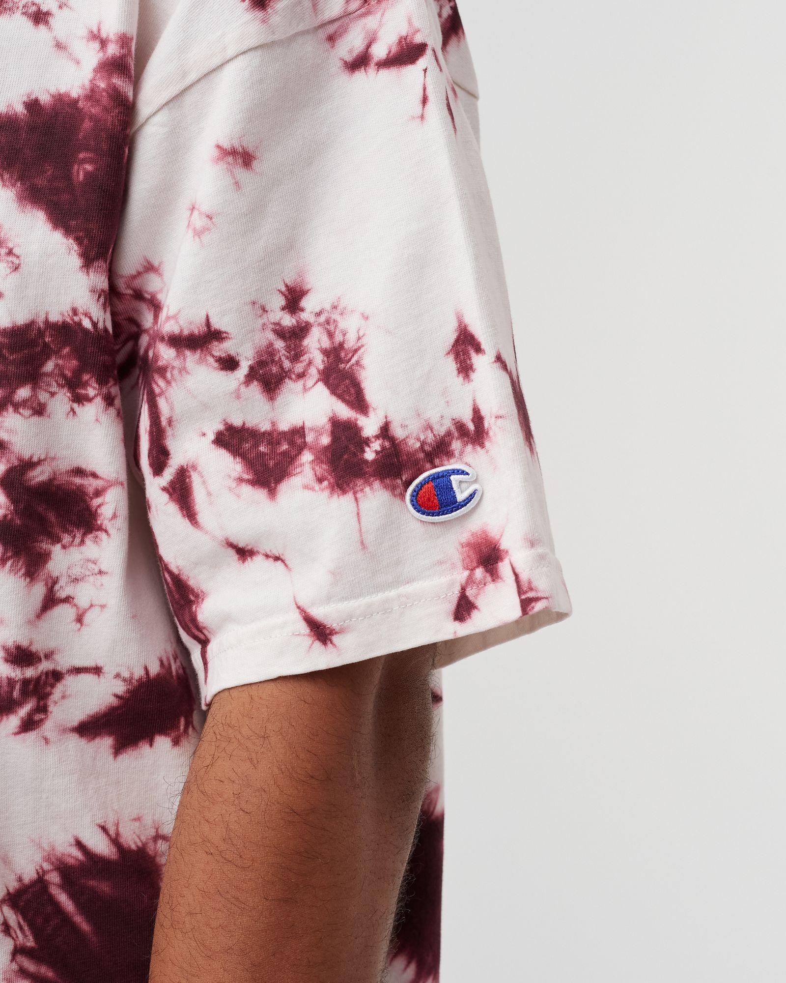 Authentic Tie Dye College Crewneck Tee 'Harvard'