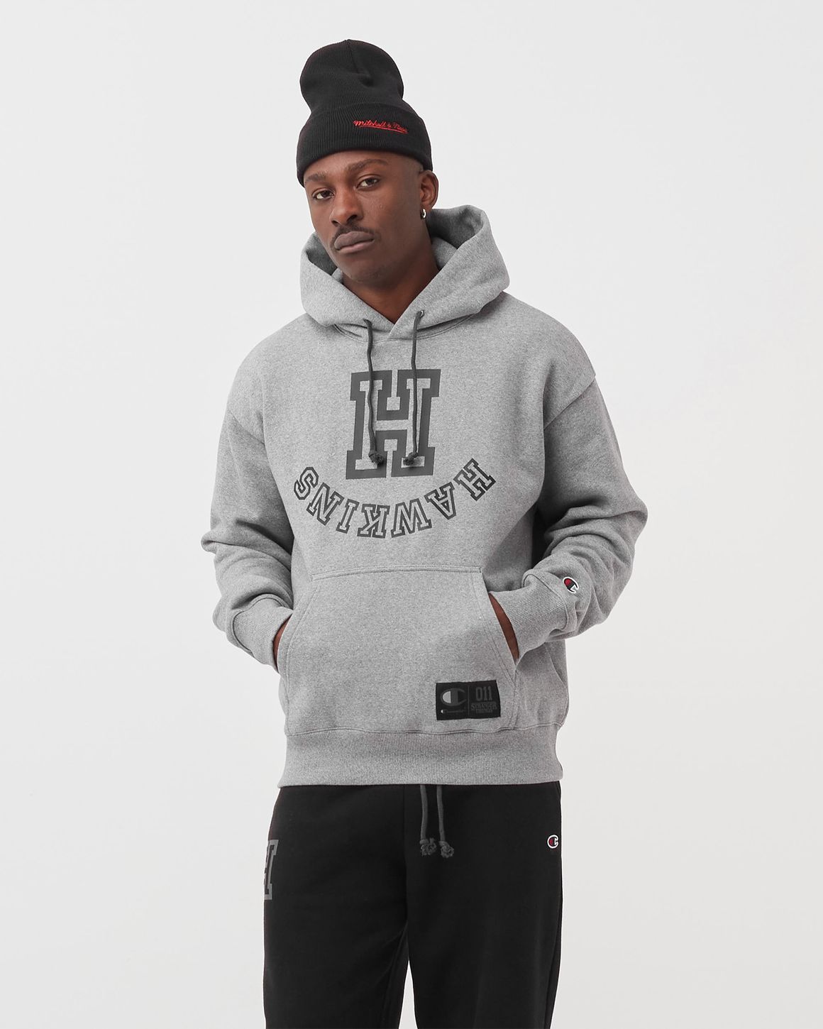 CHAMPION Champion x Stranger Things Hoodie Grey BSTN Store