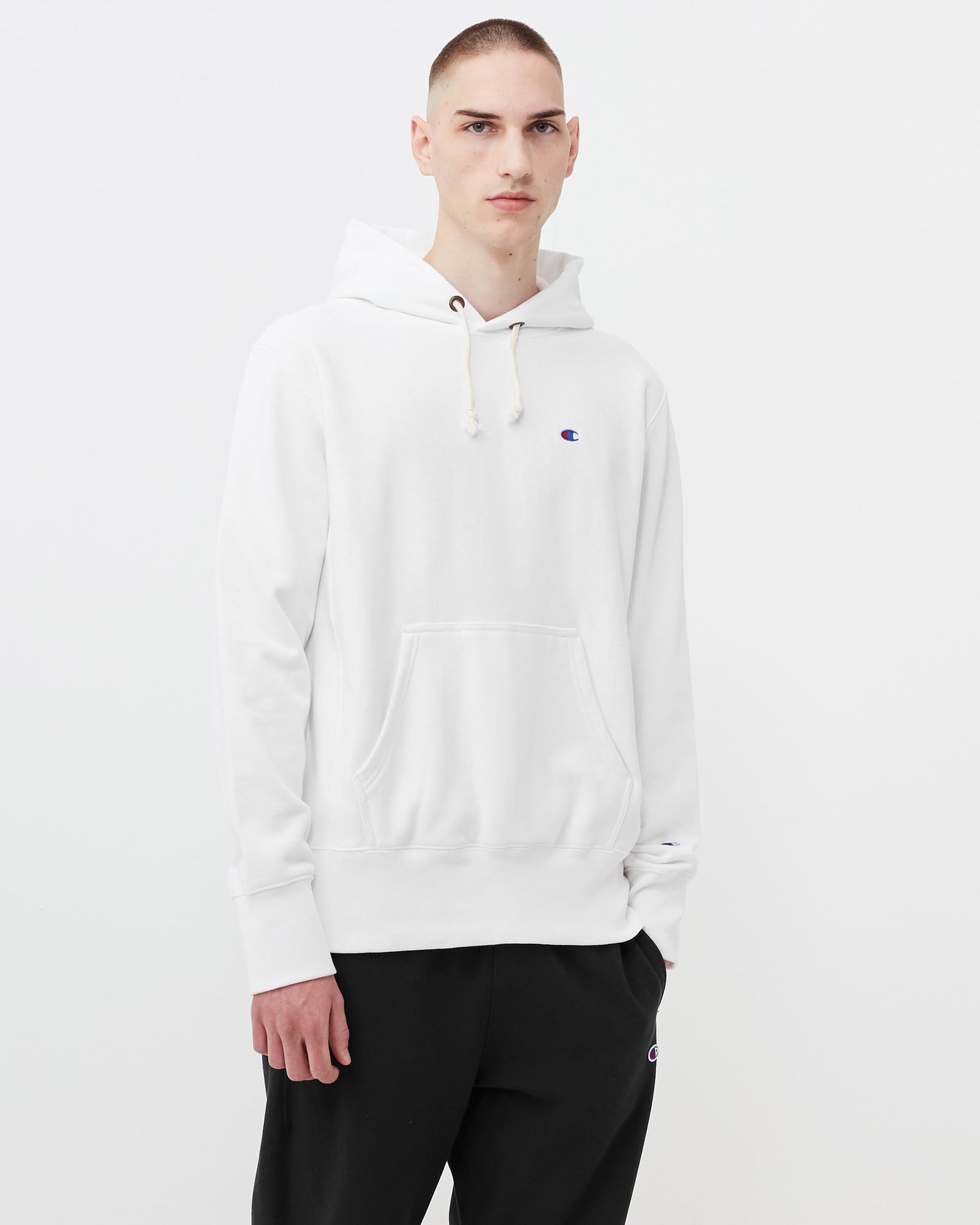 Reverse Weave Hooded Sweatshirt