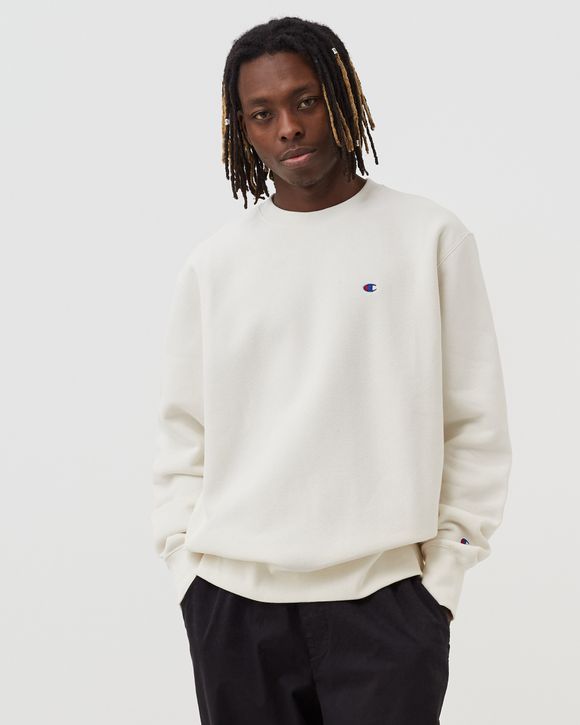 Champion cream 2025 crewneck sweatshirt