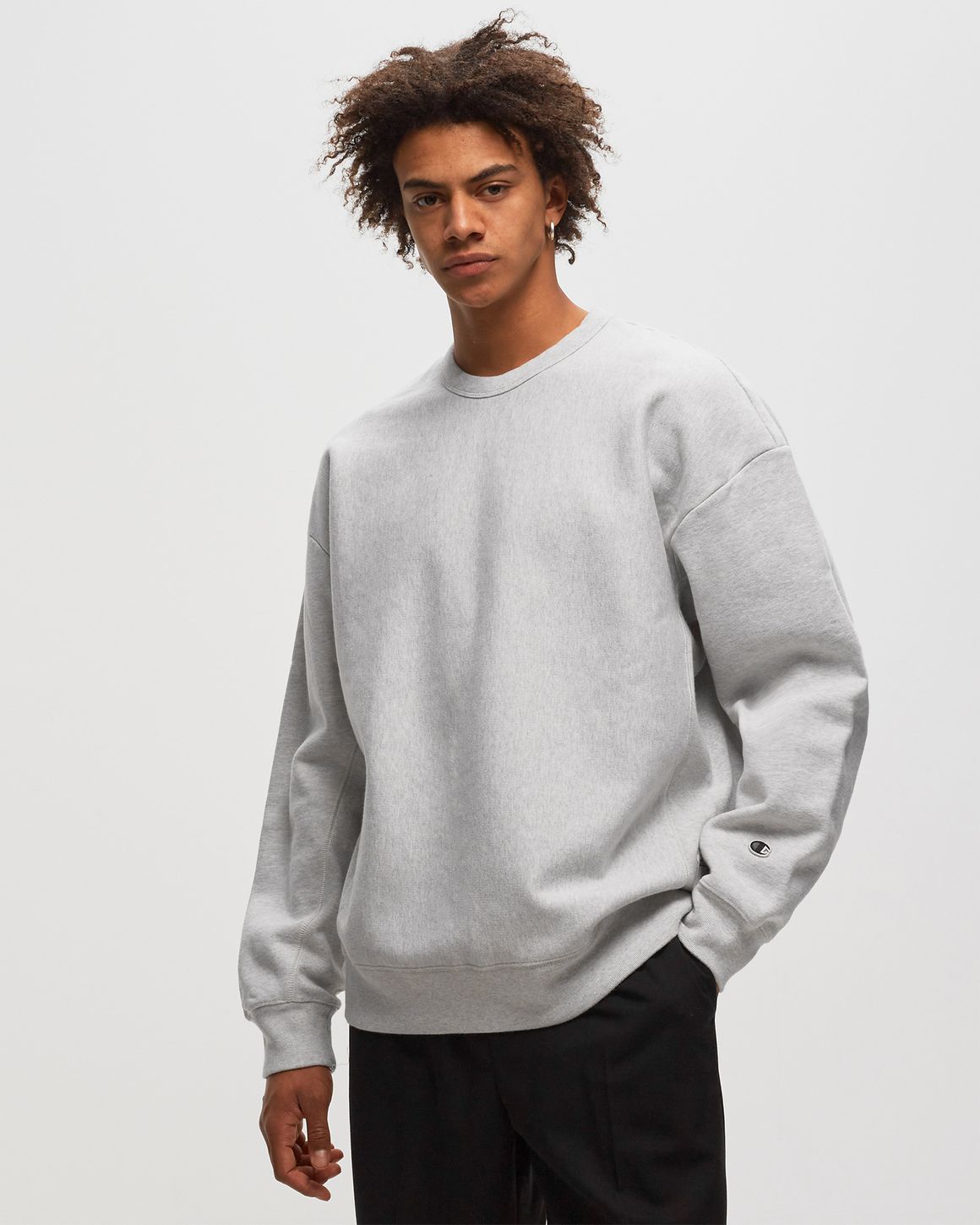CHAMPION Reverse Weave Crewneck Sweatshirt Grey | BSTN Store