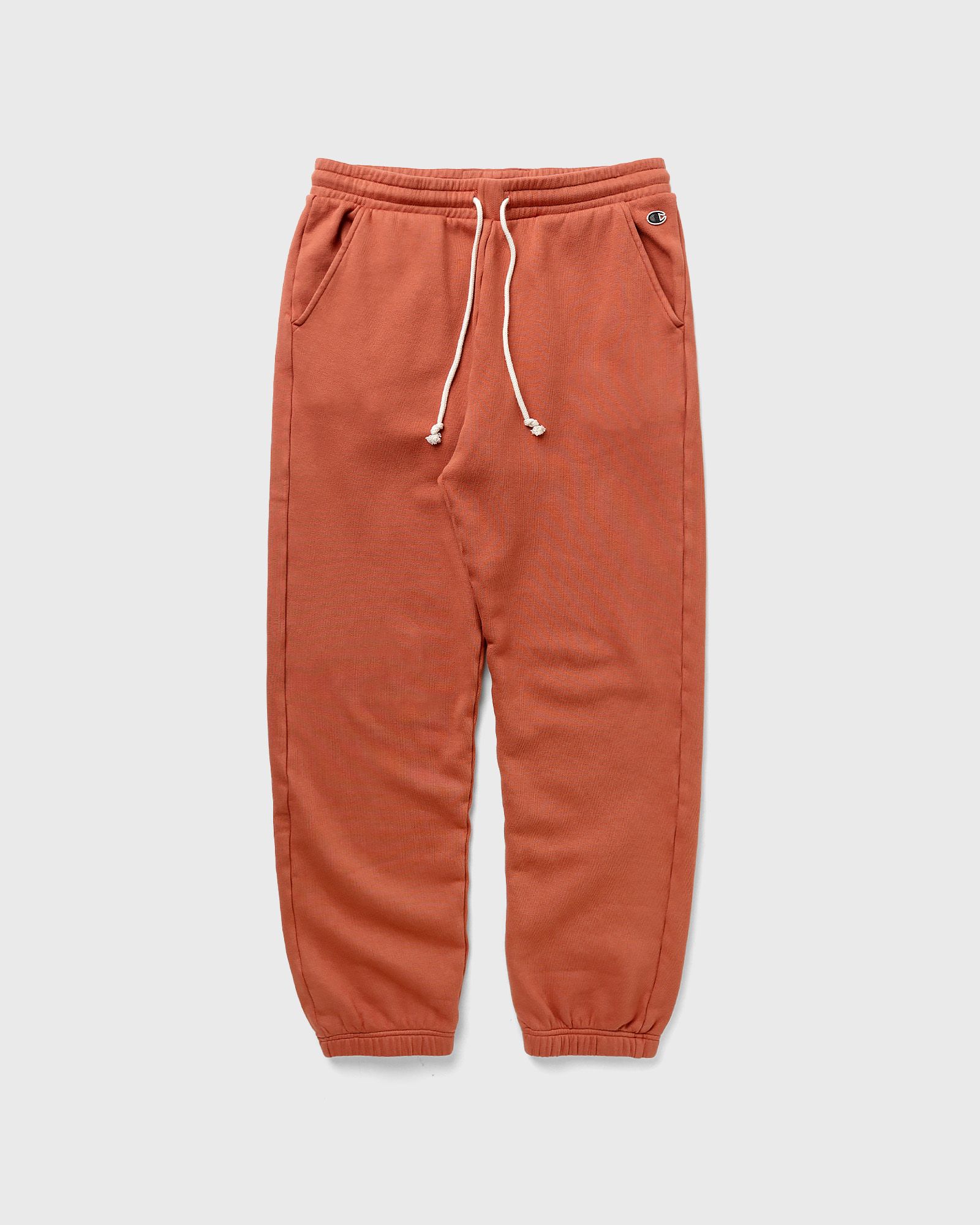 CHAMPION - elastic cuff pants men sweatpants orange in größe:l