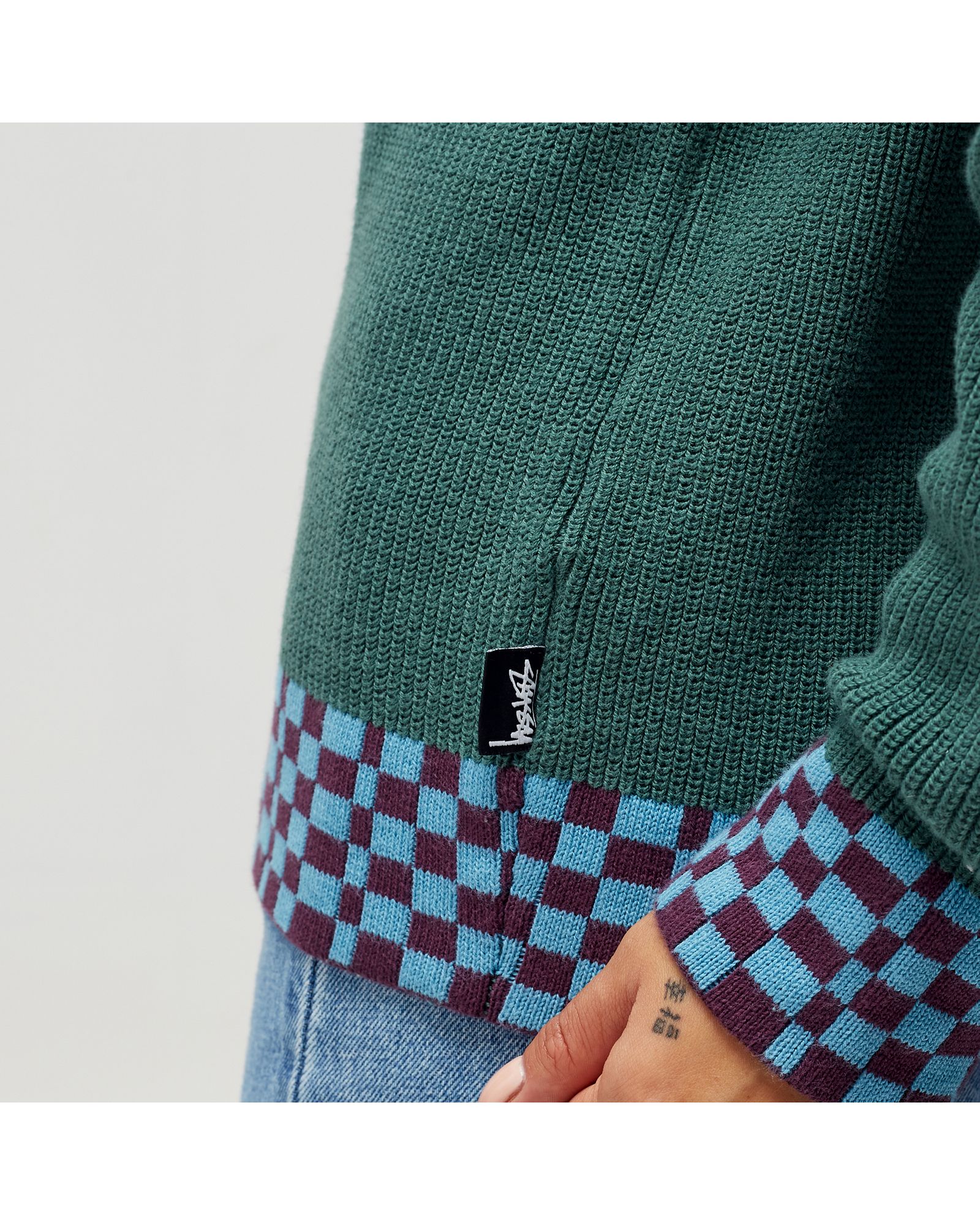 WMNS Checker Trim Sweater