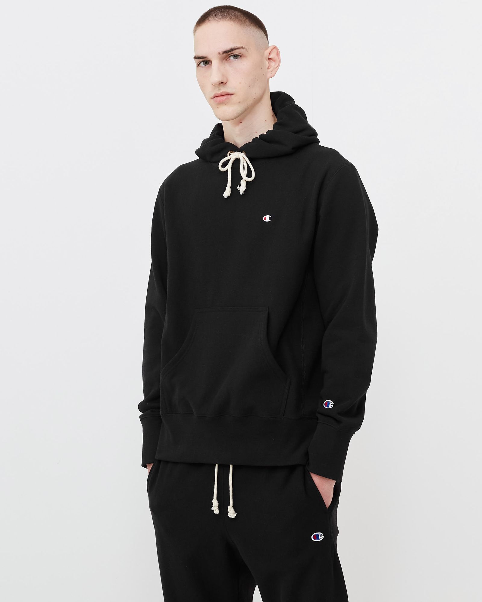 Reverse Weave Hooded Sweatshirt