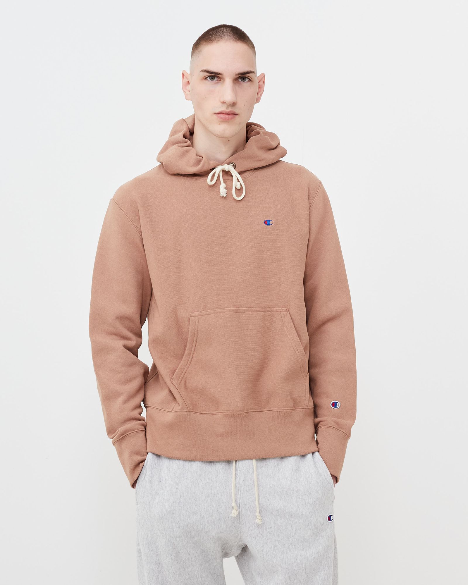 Reverse Weave Hooded Sweatshirt