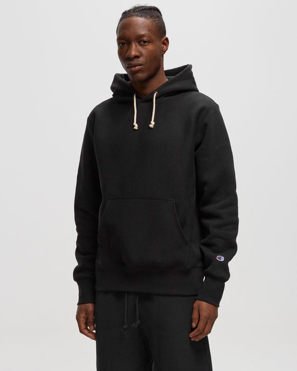 CHAMPION Reverse Weave Crewneck Hooded Sweatshirt Black