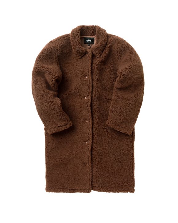 Stussy WMNS KUNA SHERPA CAR COAT Brown | BSTN Store