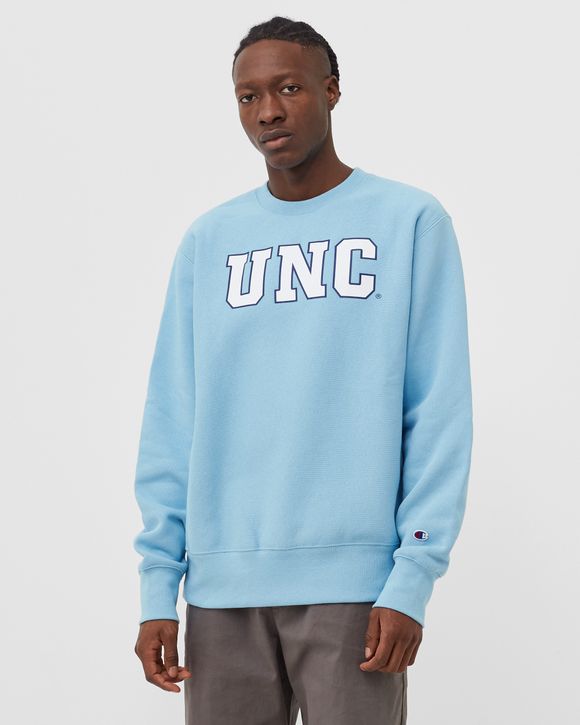 CHAMPION University of North Carolina Reverse Weave Crewneck Sweatshirt Blue BS114