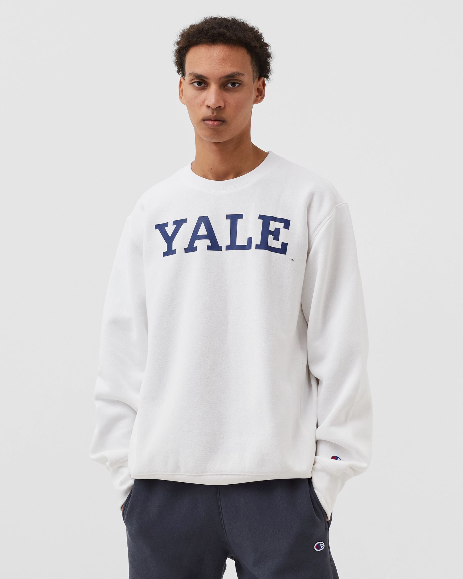 Yale Reverse Weave Crewneck Sweatshirt