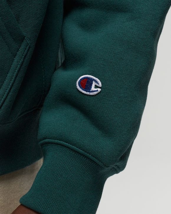 Forest green champion store crewneck