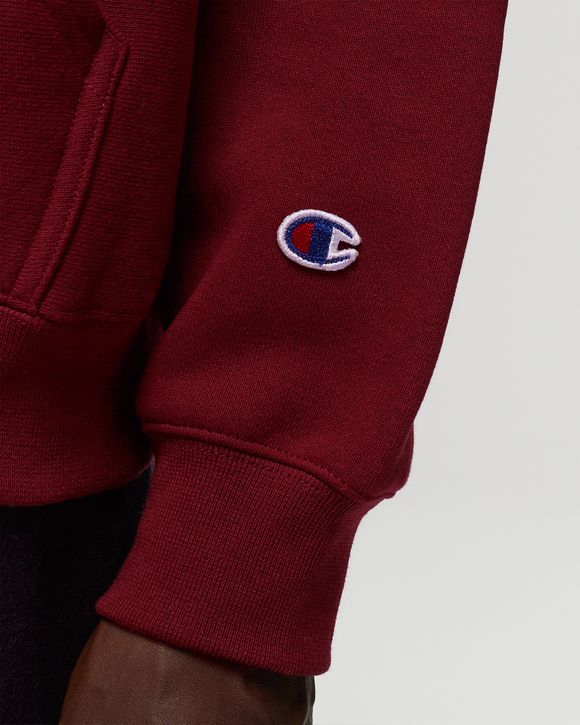 Champion burgundy crew neck hot sale