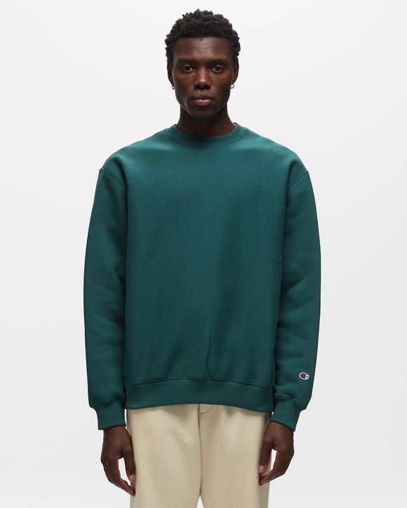 Green champion sale crewneck sweatshirt