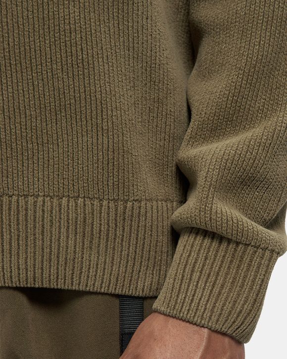 CHENILLE COTTON CREWNECK LENS SWEATER