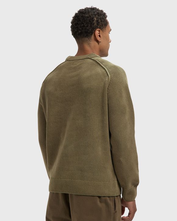 CHENILLE COTTON CREWNECK LENS SWEATER
