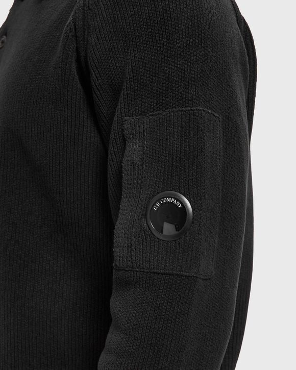 CHENILLE COTTON POLO SWEATER