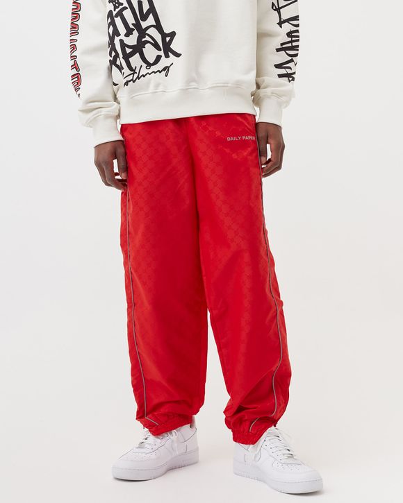 Daily Paper Mehdi Track Pant Red Monogram Men's