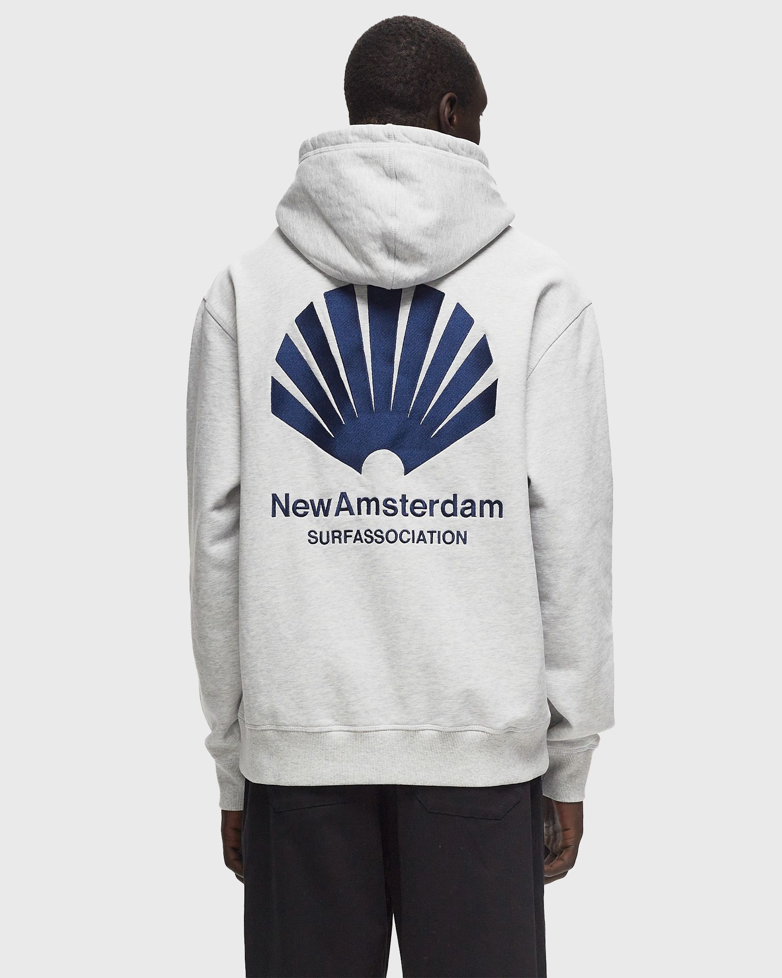 LOGO HOODIE ASH/NAVY