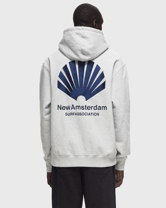 New Amsterdam LOGO HOODIE ASH NAVY Grey ASH NAVY