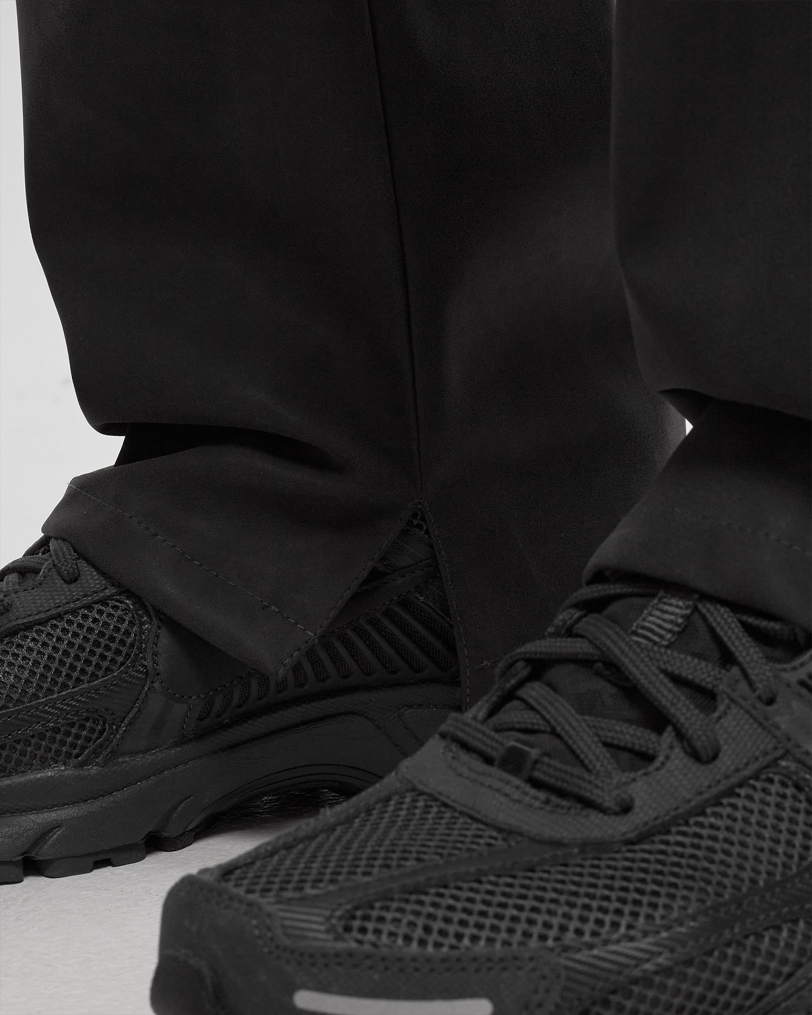 VEGAN LEATHER CARPENTER TROUSERS FADED