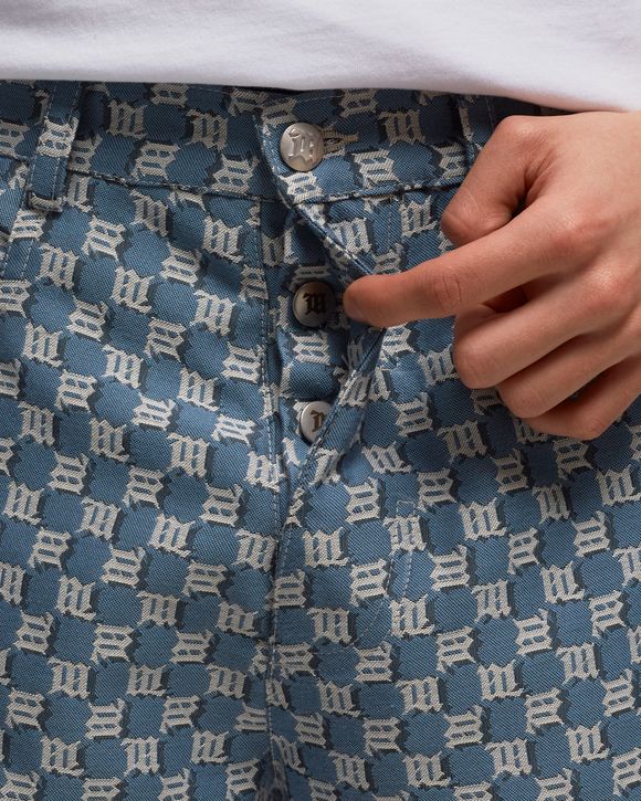 JACQUARD CANVAS MONOGRAM SHORTS